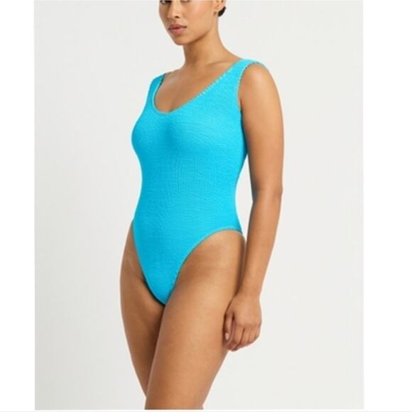 Nwtg Bond-Eye One Piece Cyan Recycled Swimsuit One Size - Picture 1 of 7